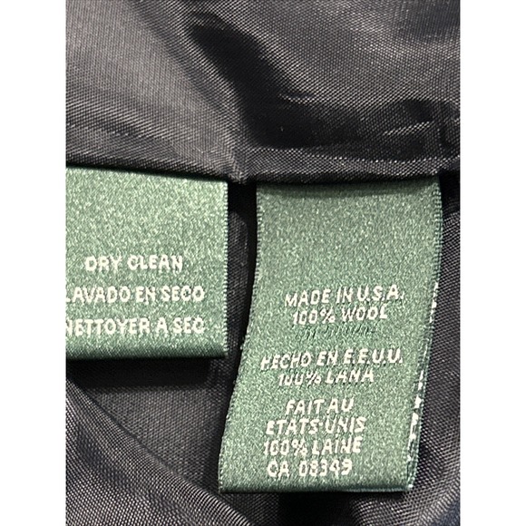 Women's Lauren Ralph Lauren Long Blazer Dress Classic Overcoat Sz 8 100% Wool US - Picture 3 of 11